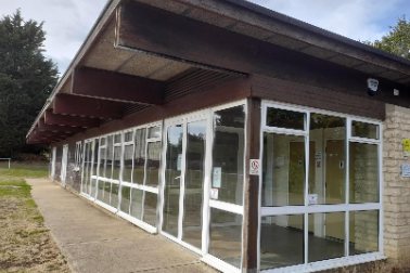 Sports Pavilion exterior - Photographer Michelle Legg