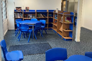 New library for the primary school - school library - Photographer Eynsham Community Primary