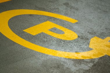 Park and Charge - Park and Charge symbol in a car parking space